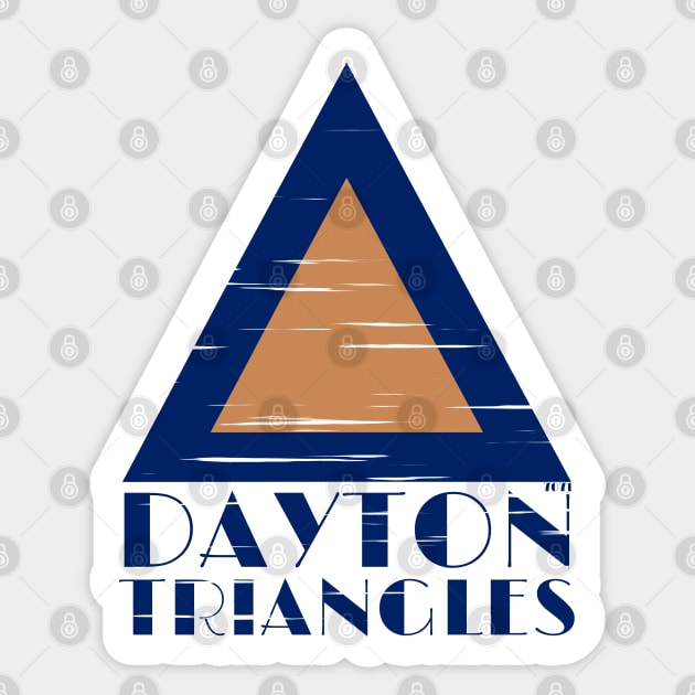 Vintage Dayton Triangles Sticker by 7071